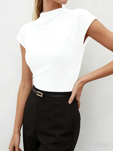 Women's Turtleneck Knit Pullover Top