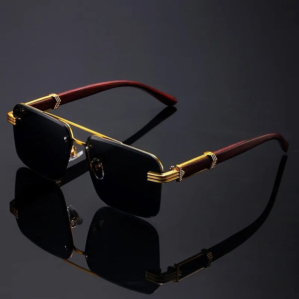 Unisex Rimless Rectangle Sunglasses
