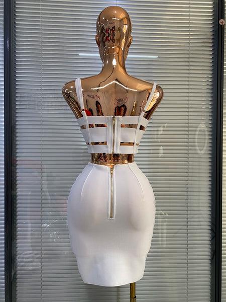 Women's Bandage Crop Top Skirt Set