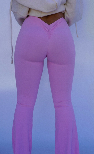 V Cut Flare Leggings