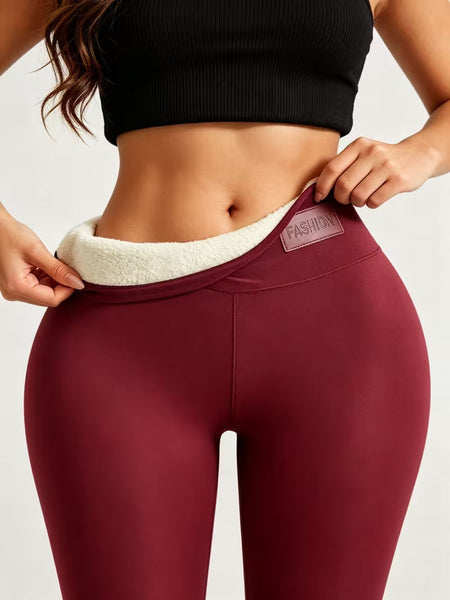 Women's Fleece-Lined Yoga Pants