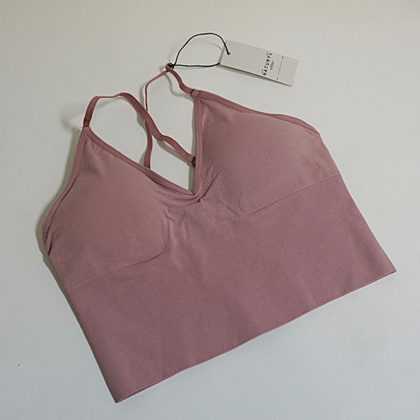 Naturyl Seamless Longline Bralette Removable Pads S/M L/XL