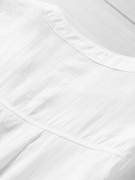 Ivory Revive Eyelet Button Down Blouse
