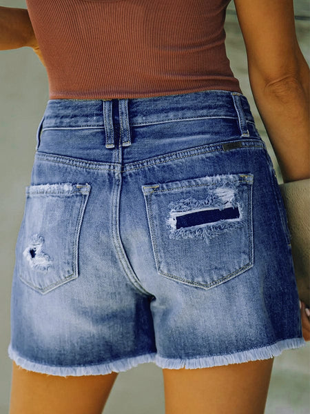Women's Distressed Denim Shorts