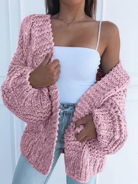 Chunky Knit Cardigan Sweater