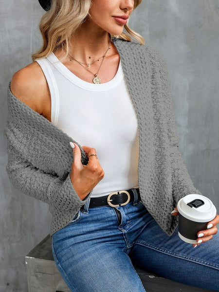Chunky Knit Cardigan Sweater