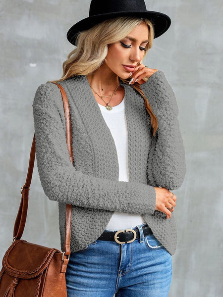 Chunky Knit Cardigan Sweater