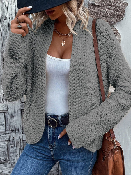 Chunky Knit Cardigan Sweater