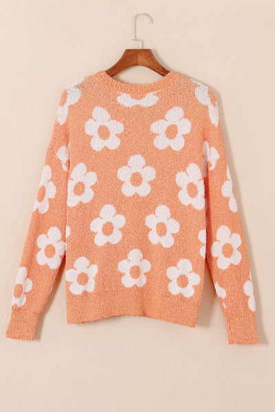 Women's Knit Single-Breasted Heart Cardigan Sweater -Bishop - Barcelet - Closed - Scoop - Jewel