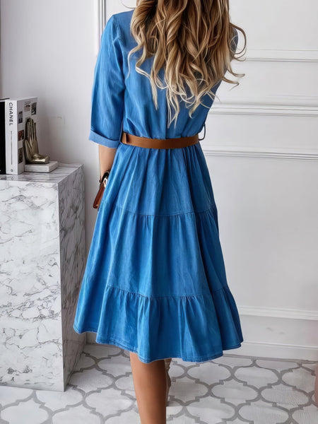 Women's Dark Wash Denim Dress in Blouses & Shirts