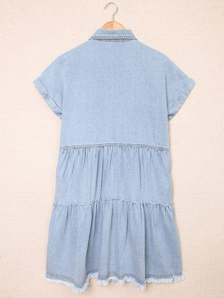 Women's Dark Wash Denim Dress in Blouses & Shirts