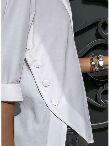 Women's Elegant Asymmetrical Top in Graphic Tees