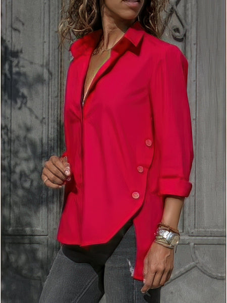 Women's Elegant Asymmetrical Top in Graphic Tees