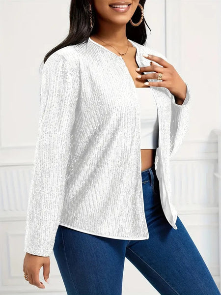 Women's Fashionable Long Sleeve Jacket made for easy styling and wardrobe coordination, with premium-like structure and finish.