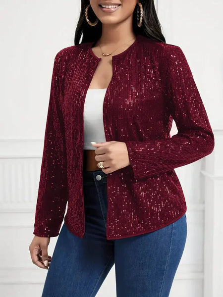 Women's Fashionable Long Sleeve Jacket made for easy styling and wardrobe coordination, with premium-like structure and finish.