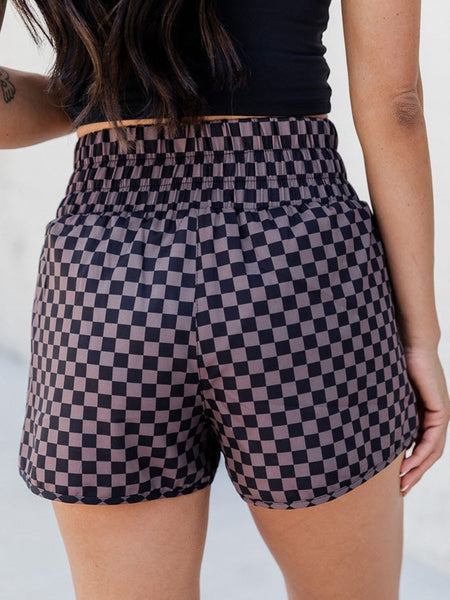 Leopard Print High Rise Workout Shorts