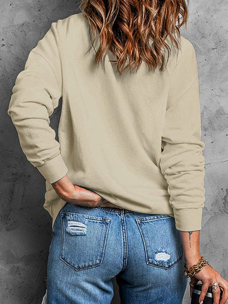 Leopard Print Merry Christmas Hat Khaki Graphic Sweatshirt