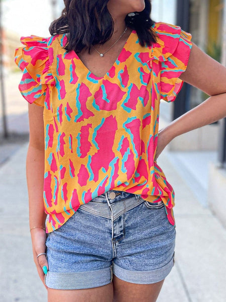 Summer V Neck Blouse