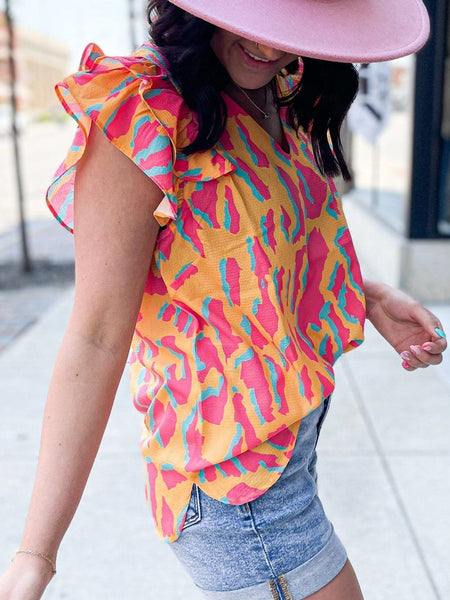 Summer V Neck Blouse