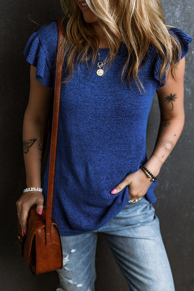 Casual Summer Short Sleeve V Neck T Shirt
