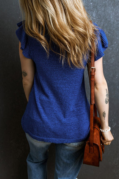 Casual Summer Short Sleeve V Neck T Shirt