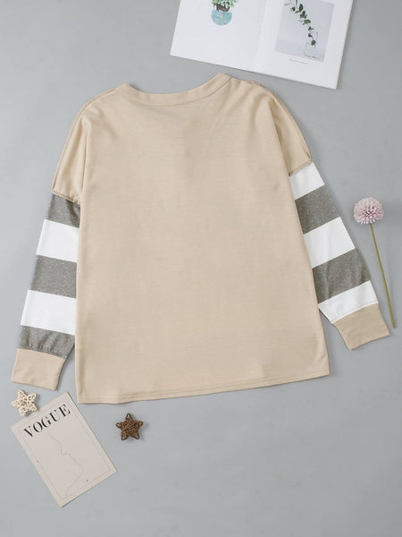 Women's Horizontal Striped Knit Sweater in Sweaters