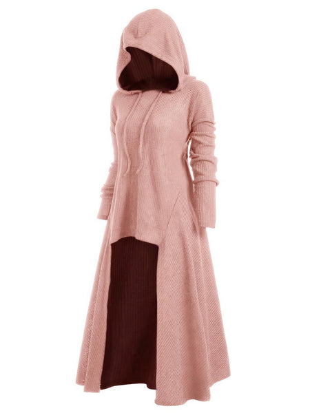 Night Knight Hooded High-Low Knit Coat Dress in Premium Cotton with practical styling and dependable silhouette control.