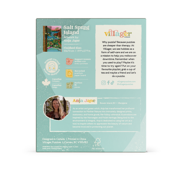 Salt Spring Island 1000-Piece Puzzle | Designed in BC Canada