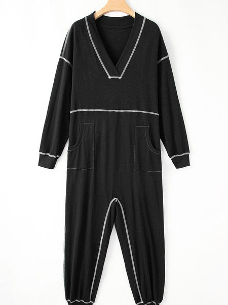 Women's Contrast Stitch Hooded Maxi Loungewear Dress made for easy styling and wardrobe coordination, with premium-like structure and finish.