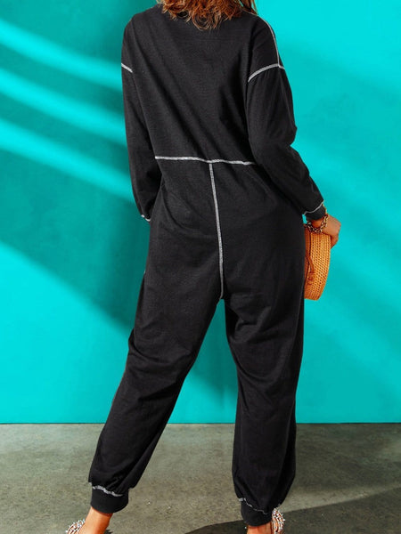 Women's Contrast Stitch Hooded Maxi Loungewear Dress made for easy styling and wardrobe coordination, with premium-like structure and finish.