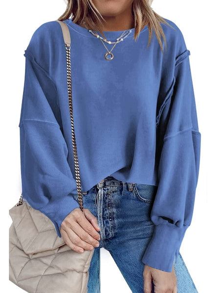 Stylish Crew Neck Pullover Sweater