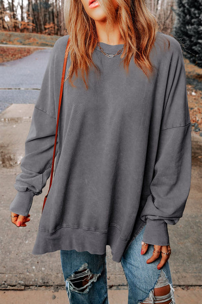 Stylish Crew Neck Pullover Sweater