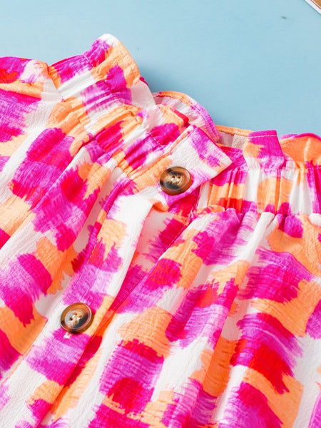 Pink Geometric Blouse