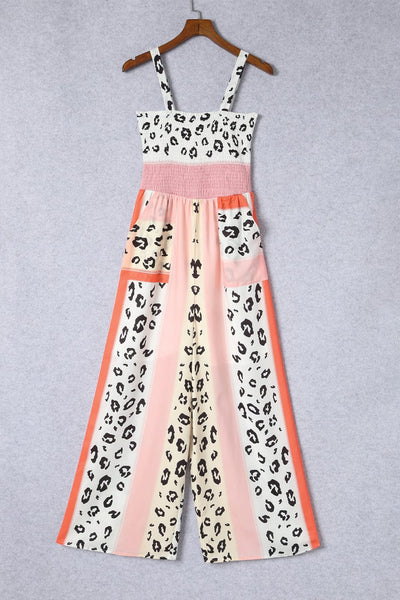 Flowy Leopard Print Jumpsuit