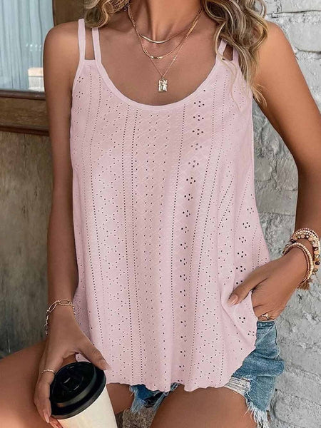 Chic Double Strap Oversized Women's Tank Top