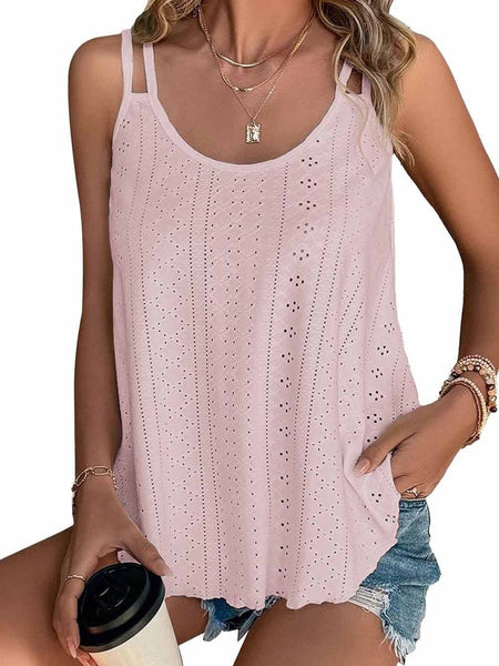 Chic Double Strap Oversized Women's Tank Top