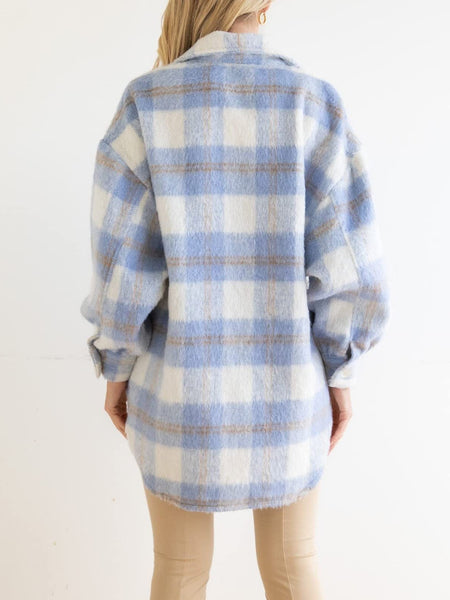 Warm Plaid Jacket for Cold Weather