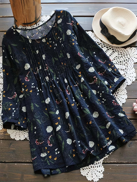 Women's Plus Size Floral Print Blouse