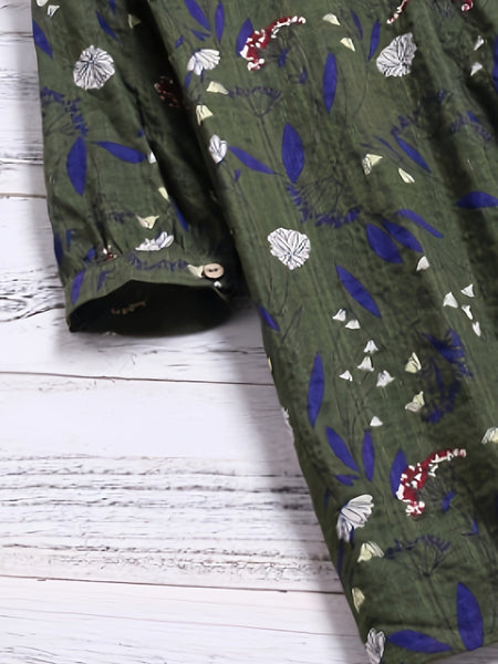 Women's Plus Size Floral Print Blouse