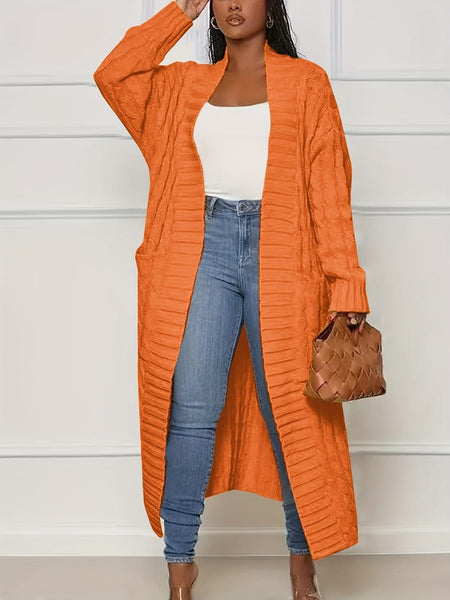 women's plus size long cardigan sweater made for easy styling and wardrobe coordination, with premium-like structure and finish. with practical