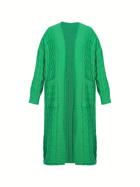 women's plus size long cardigan sweater made for easy styling and wardrobe coordination, with premium-like structure and finish. with practical