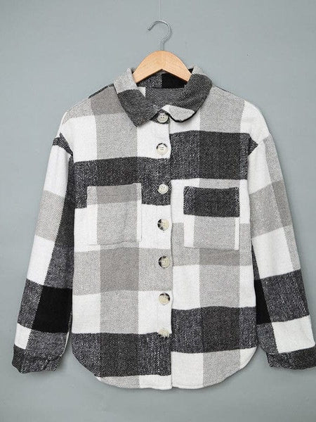 Women's Plus Size Plaid Shacket Jacket in Plus Size Outerwear