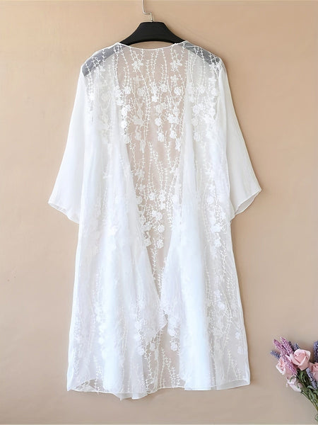 Denim Blouse with Puff Sleeves
