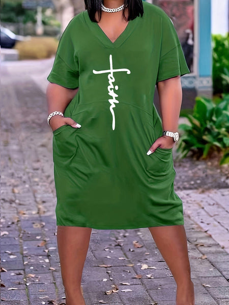 Cross and Faith Graphic Dress with practical styling and dependable silhouette control.