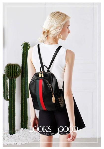 Designer Leather Backpack