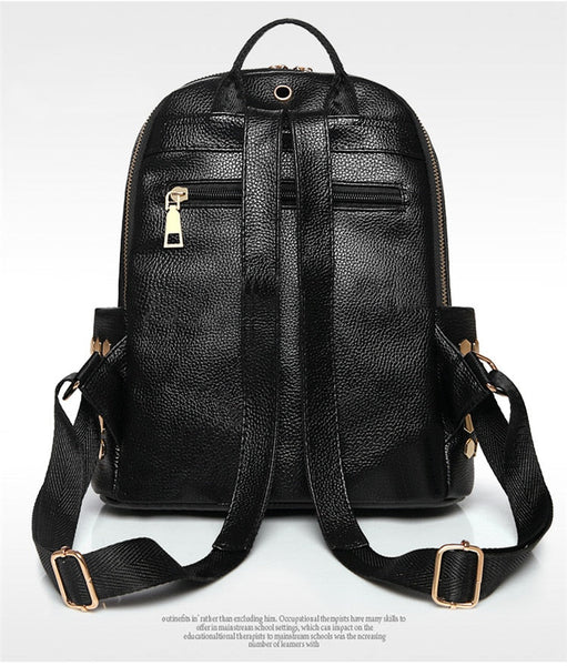Designer Leather Backpack