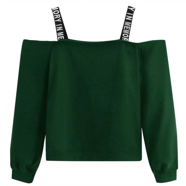 Letter Strapped Sweater