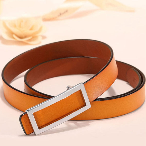 Skinny Leather Belt