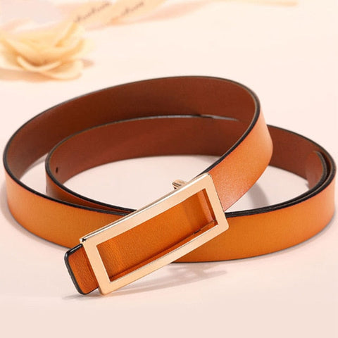 Skinny Leather Belt