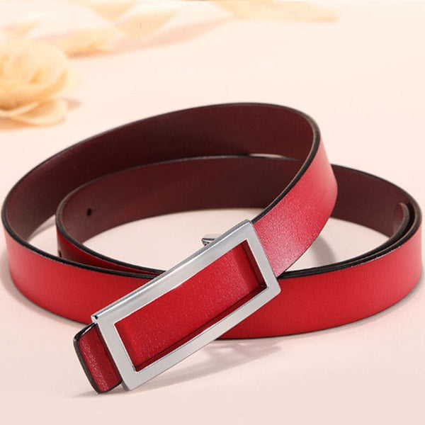 Skinny Leather Belt
